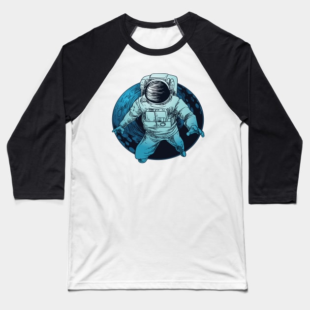 Astronaut Baseball T-Shirt by Mako Design 